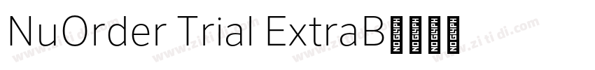 NuOrder Trial ExtraB字体转换